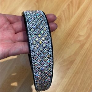 Crystal Embellished Black Headband